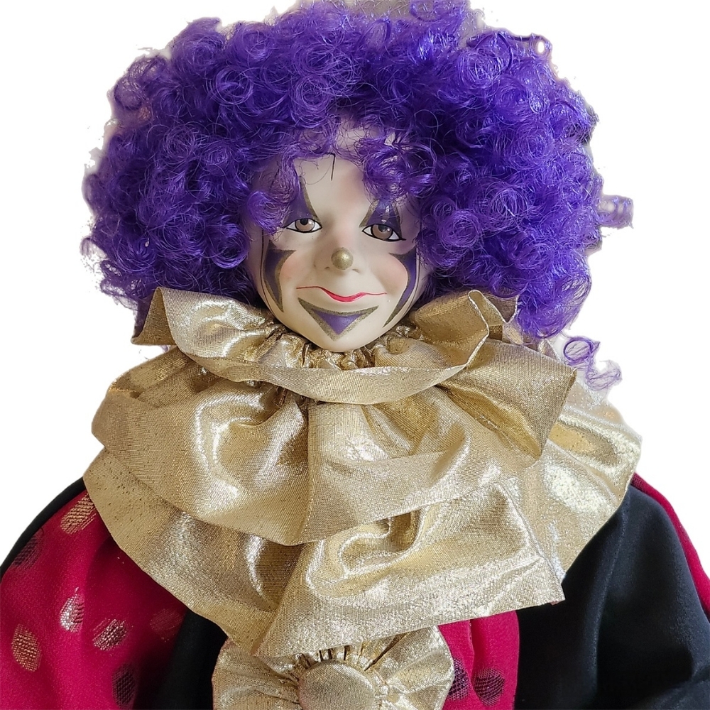 Dakin Elegante Pip the Clown Pierrot Doll